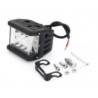 Reflector Design 9-32V 45W 4inch 6000K White LED Bright Work Light Spot Beam Cube Side Shooter Motorcycle Car