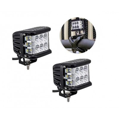 Thick Housing LED Strobe Light Side Spot Flood Light 5000 Lumen 45W LED Work Light for J eep Offroad Truck